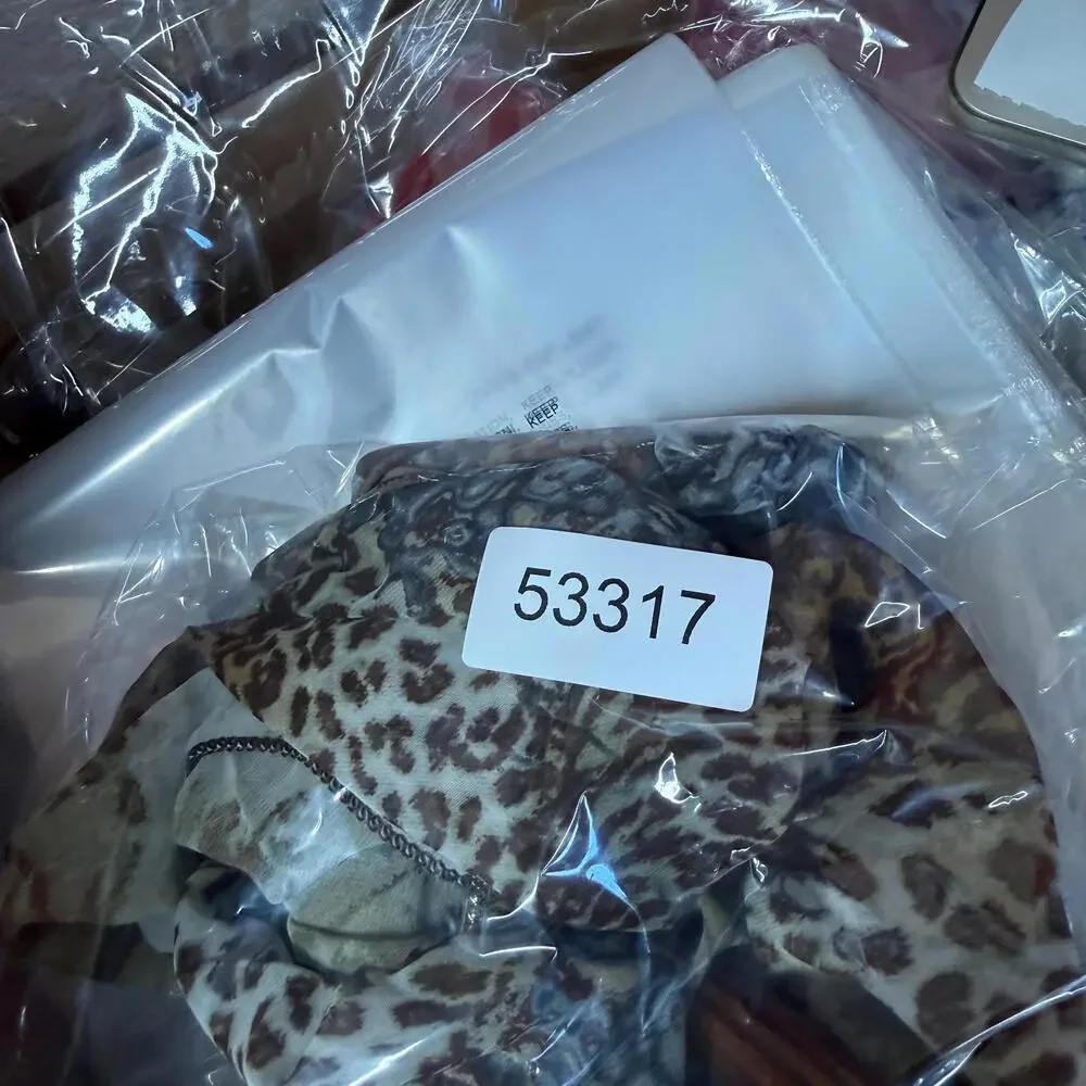 Unbranded Scarf Women Brown Animal Print Rectangle Scarf Multifunctional